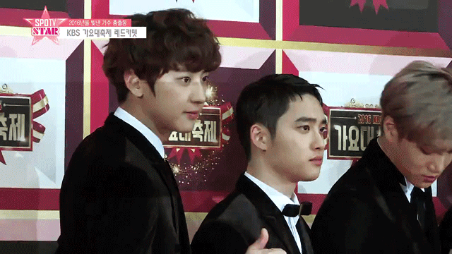 kbs가요대축제 남자 아이돌 포토월 비주얼. gif | 인스티즈