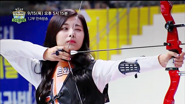 아육대 화제였던 쯔위 활쏘는장면 편집 이유 | 인스티즈