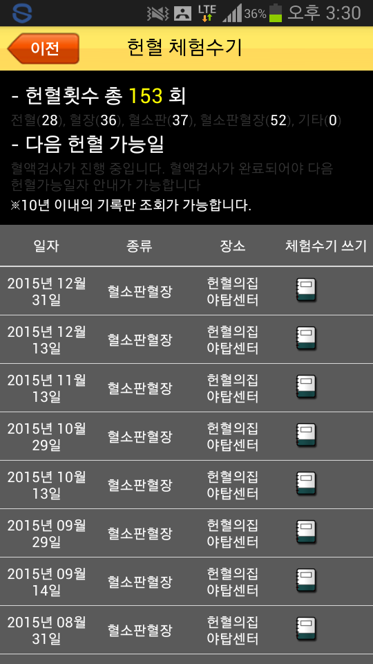 2015년 마지막날 헌혈로 마무으리... | 인스티즈