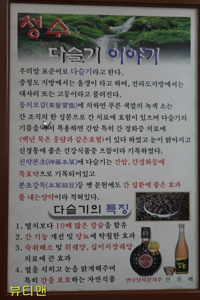 청수다슬기 이미지