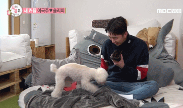 래퍼 슬리피의 반려견 김퓨리(매우 귀여움 주의).jpgif | 인스티즈