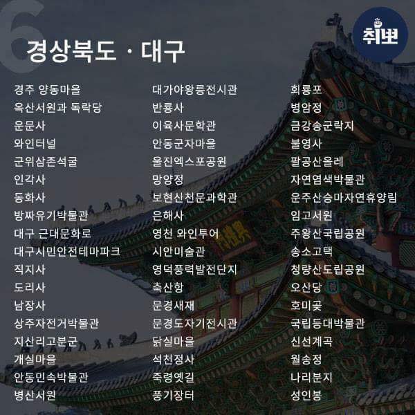 대한민국 대표 여행지 1000 | 인스티즈