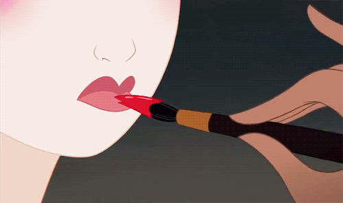 입술에 뭐 바르는 짤이랑 눈에 반짝이 칠하는 짤.gif | 인스티즈