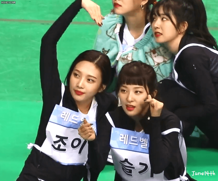 슬기와 조이가 하트 만드는 법.gif | 인스티즈