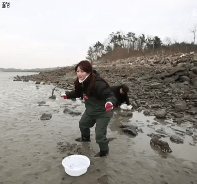 갯벌에 갇힌 청하.gif | 인스티즈