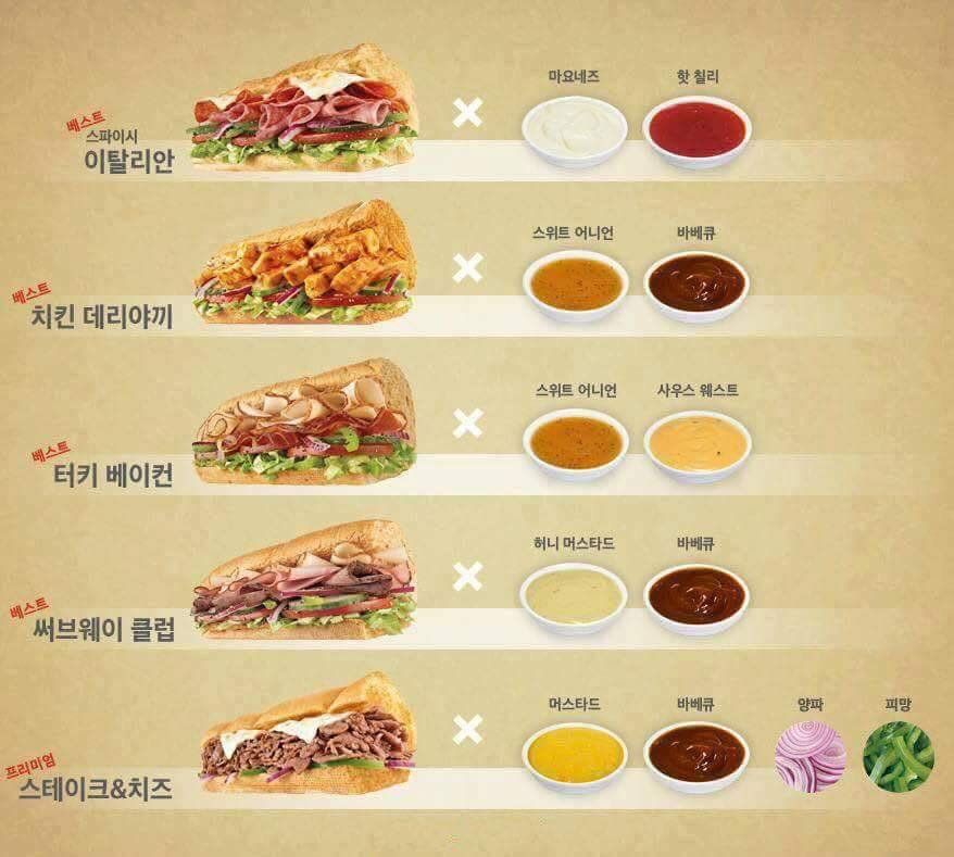 서브웨이 추천 조합 모음.jpg | 인스티즈