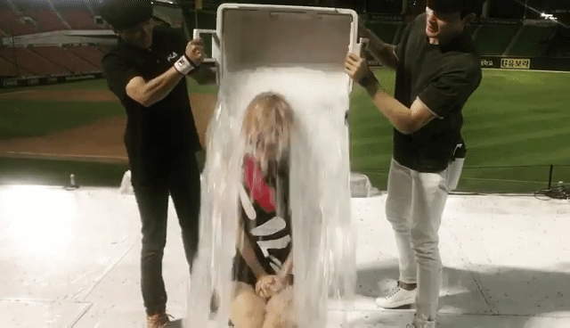 치어리더 서현숙 아이스버킷챌린지.gif | 인스티즈