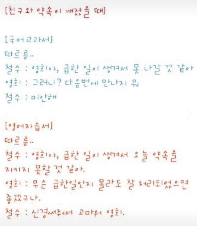 국어 vs 영어 vs 현실 | 인스티즈